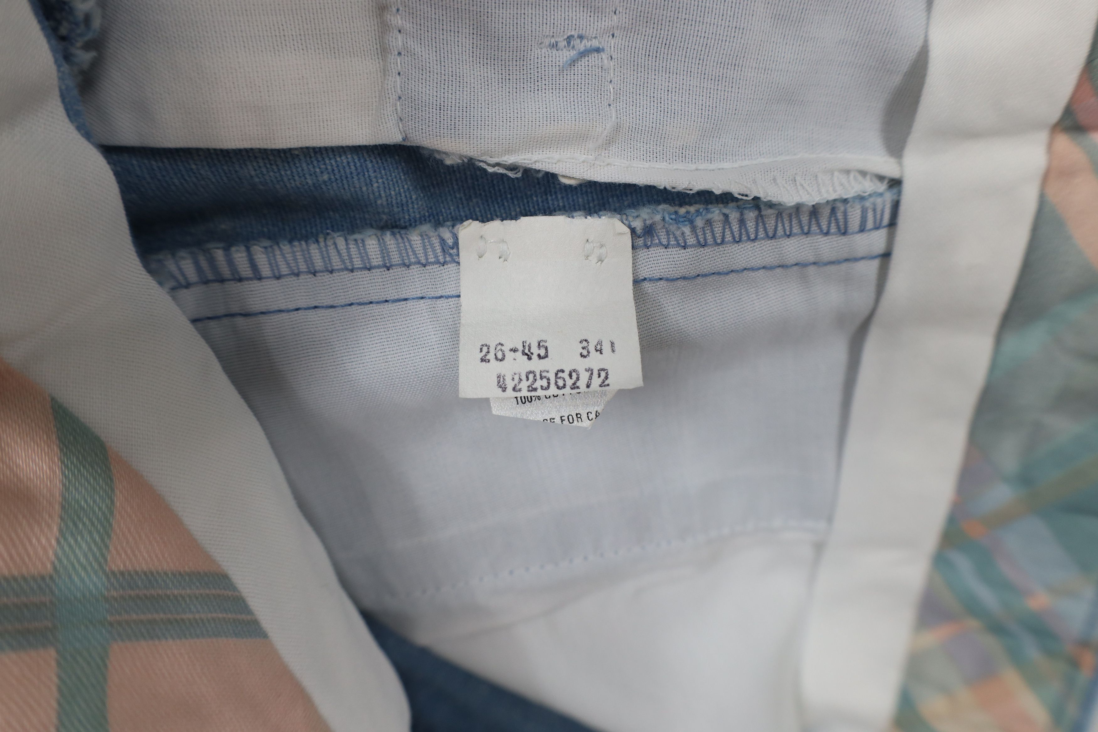 Vintage Vintage 70s Streetwear Chambray Denim Above Knee Shorts Size US 34 / EU 50 - 10 Thumbnail