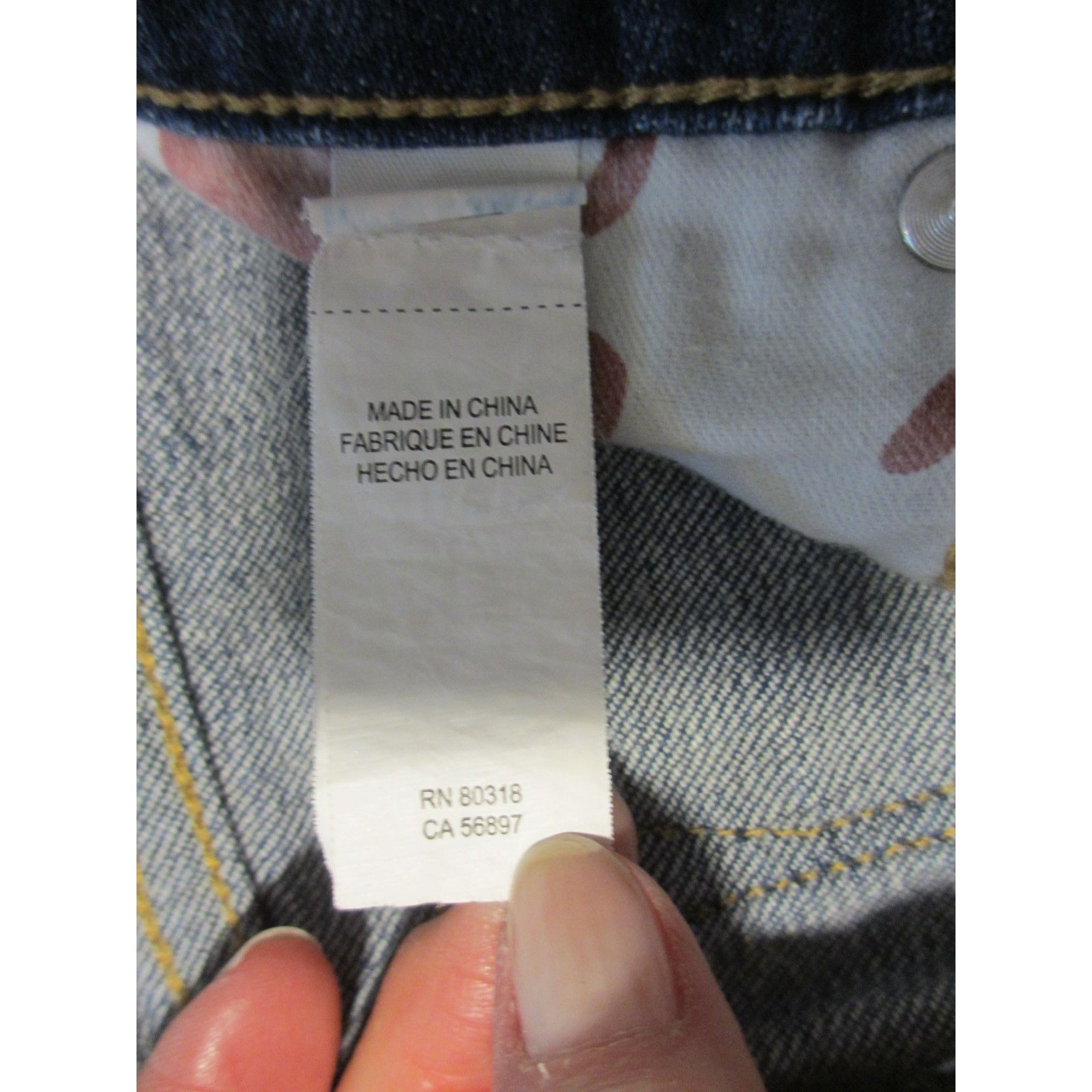 Lucky Brand Lucky Brand Womens Blue Denim Jeans With Leather Patch & Dis Size 32" / US 10 / IT 46 - 9 Thumbnail