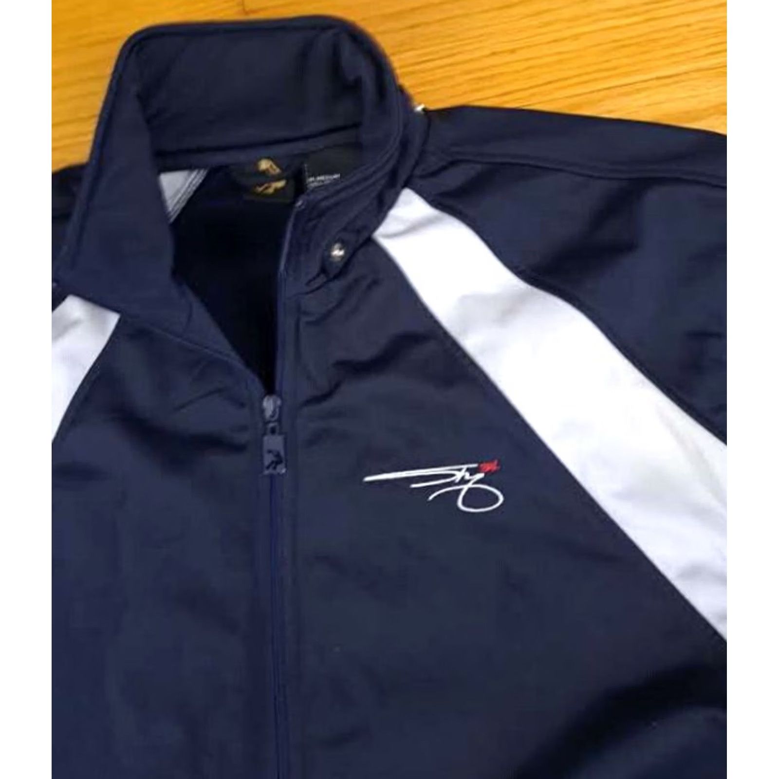 O'Neill VINTAGE Shaquille O'Neil Full Zip Track Warm-Up Top Sweatshirt Men M Black Shaq 29in long 24in chest Size US M / EU 48-50 / 2 - 3 Thumbnail