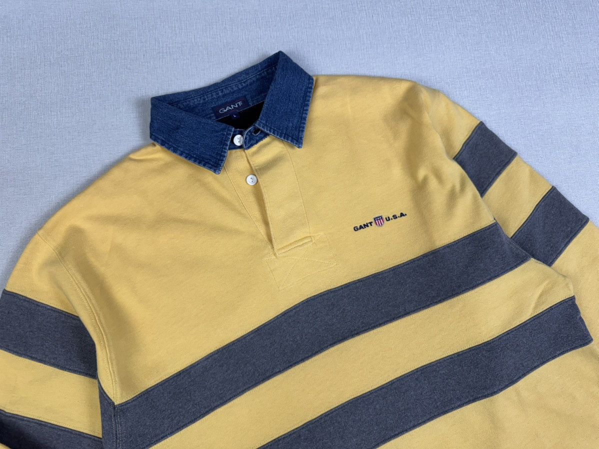 Gant × Vintage Men’s Vintage GANT USA Rugby Long Sleeve Shirt size L Size US L / EU 52-54 / 3 - 2 Thumbnail