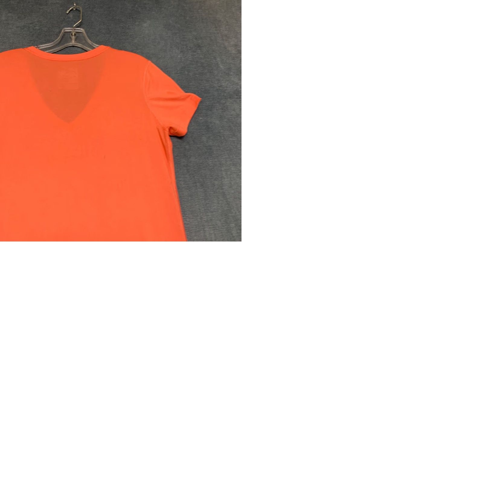 Nike Nike Dri-Fit T-Shirt Womens L Orange V-Neck Swoosh Logo Streetwear Regular Fit Size L / US 10 / IT 46 - 9 Thumbnail