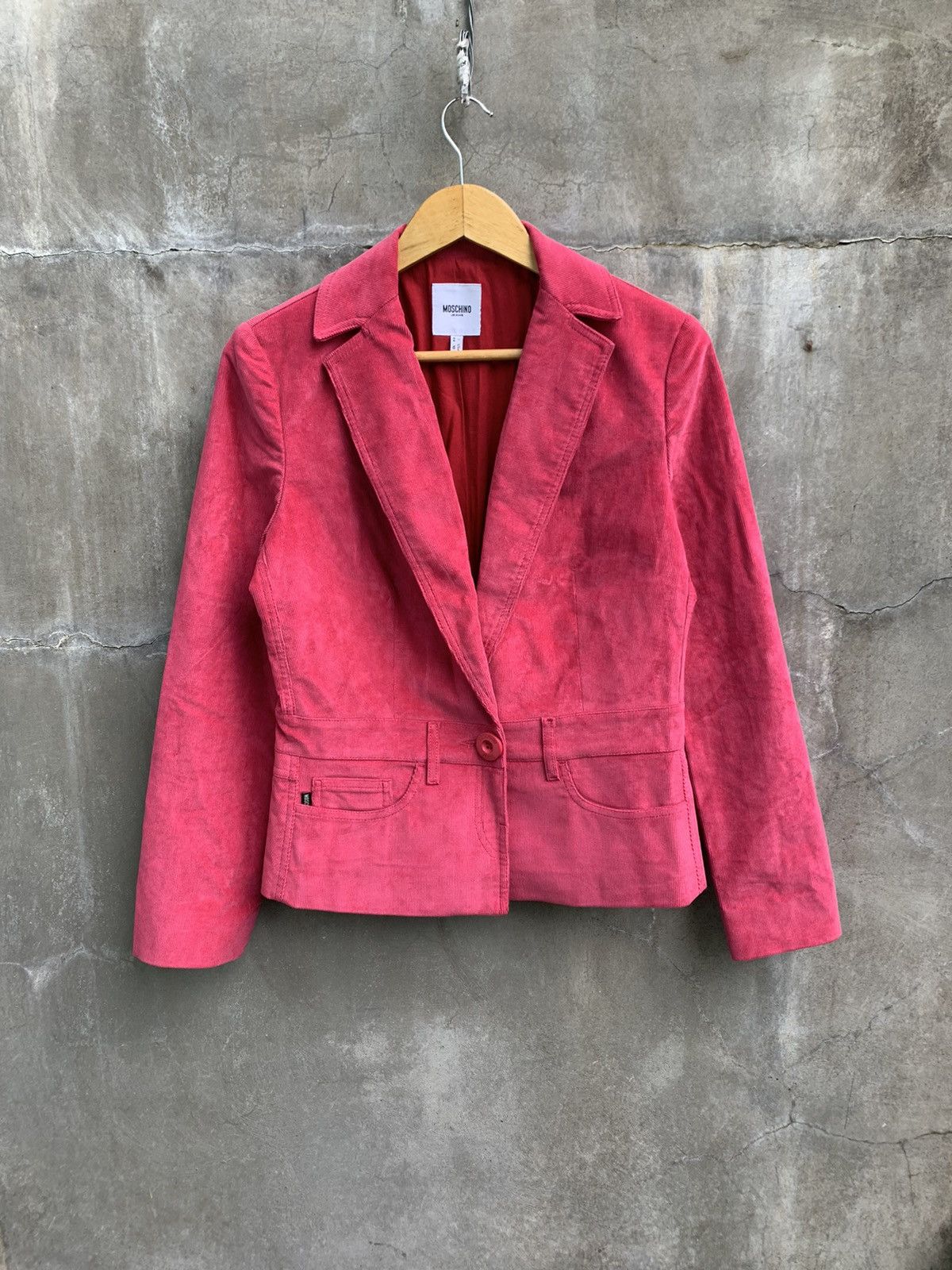 Moschino Bi Pocket Corduroy Blazer Size M / US 6-8 / IT 42-44 - 1 Thumbnail