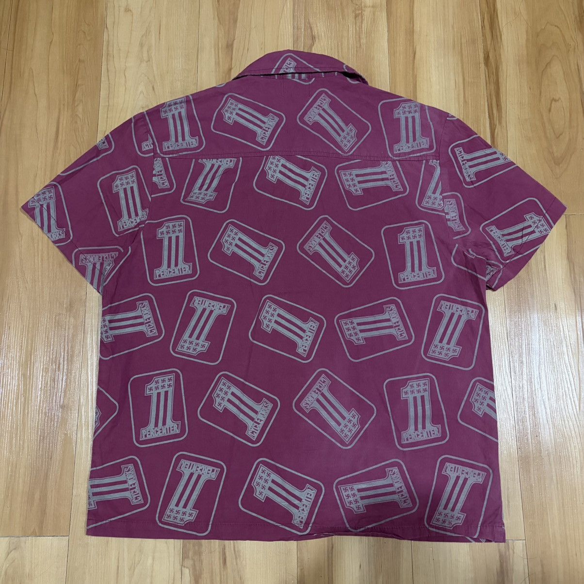 Japanese Brand Farmer's & co swastika one percent shirt Size US L / EU 52-54 / 3 - 2 Thumbnail