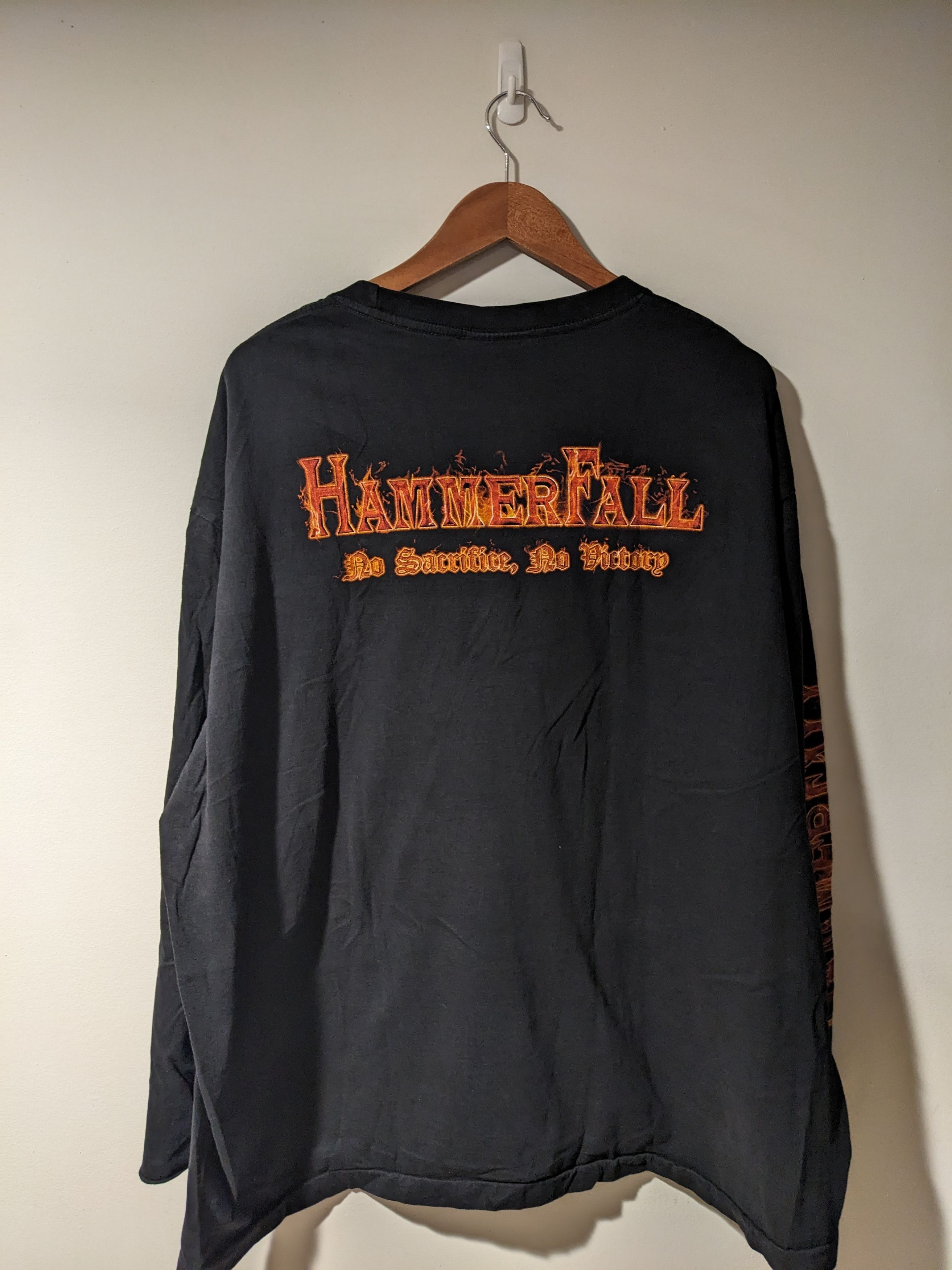 Band Tees × Vintage Vintage 2009 HammerFall No Sacrifice No Victory Long-Sleeve Size US XXL / EU 58 / 5 - 8 Thumbnail