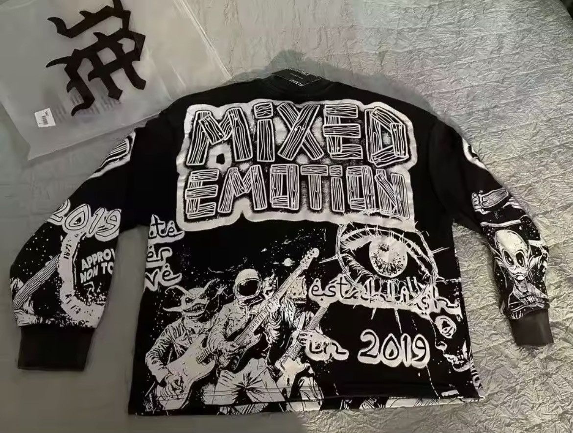 Other MIXED EMOTION Black Long Sleeve T-shirt Size US M / EU 48-50 / 2 - 2 Thumbnail