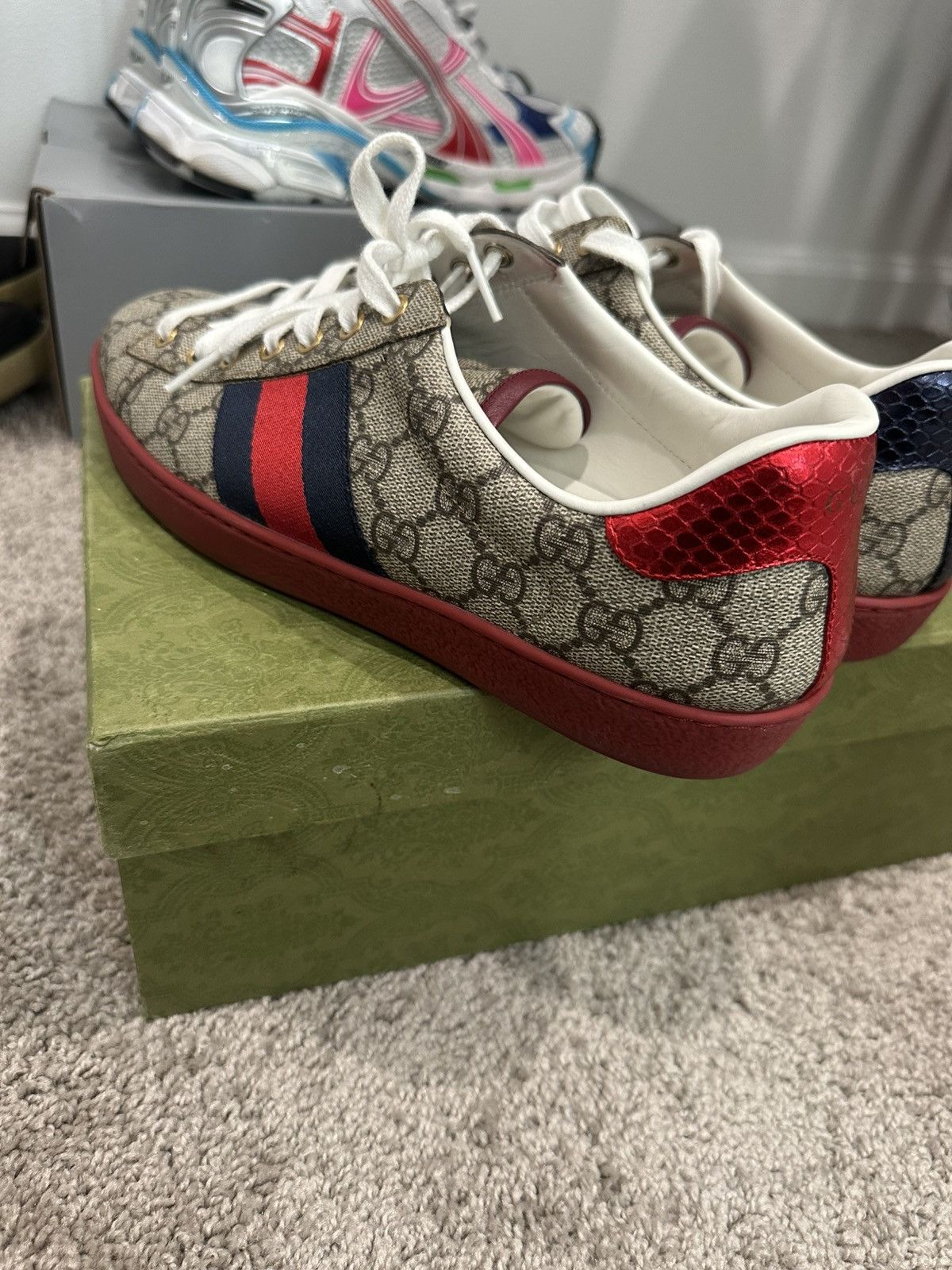 Gucci Gucci Ace GG Sneakers Size US 7.5 / EU 40-41 - 5 Thumbnail