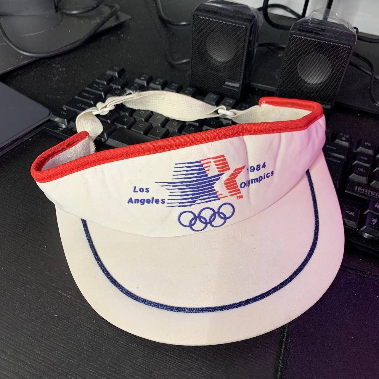 USA Olympics × Vintage RARE VISOR VINTAGE OLYMPICS Size ONE SIZE - 1 Thumbnail