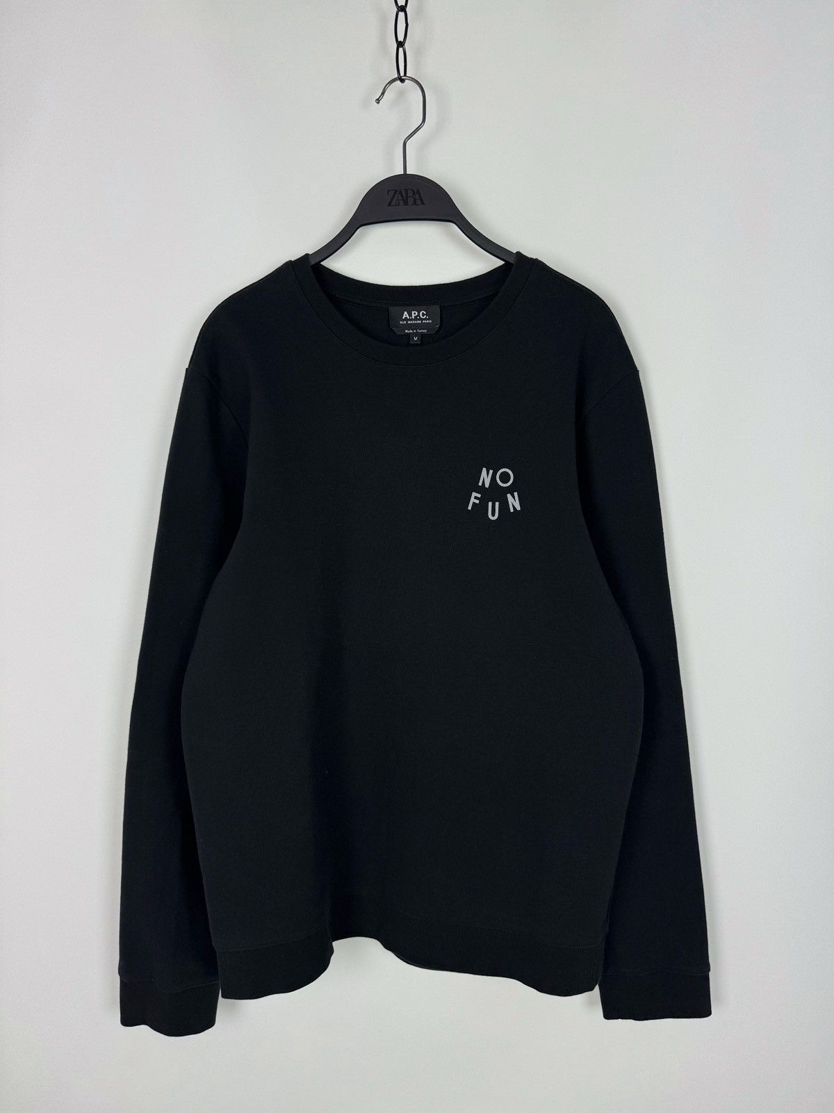A.P.C. A.P.C. No Fun Sweatshirt Size US M / EU 48-50 / 2 - 1 Thumbnail