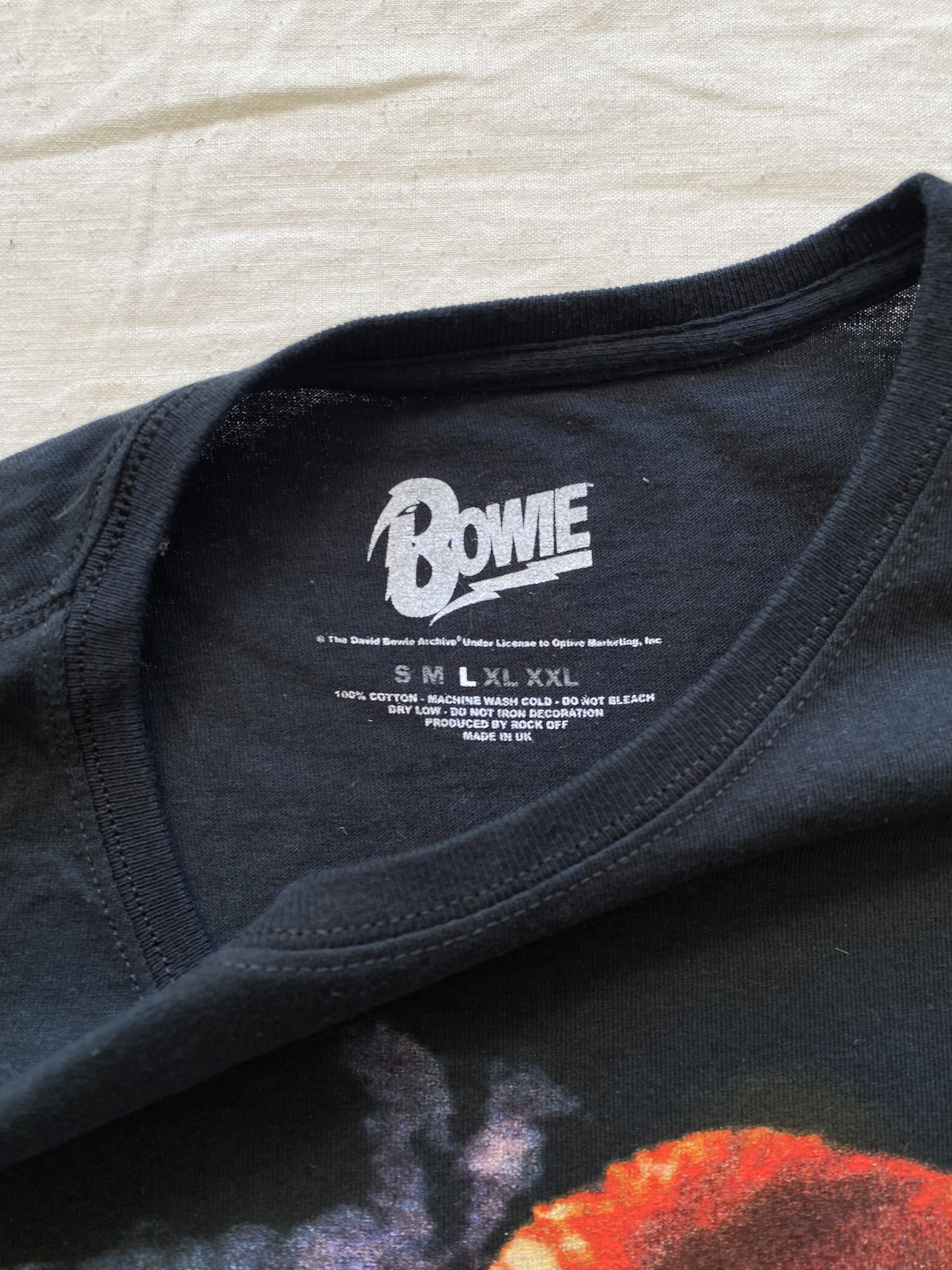 Band Tees Vintage 2016 David Bowie Rock Band T-shirt Size US L / EU 52-54 / 3 - 16 Thumbnail