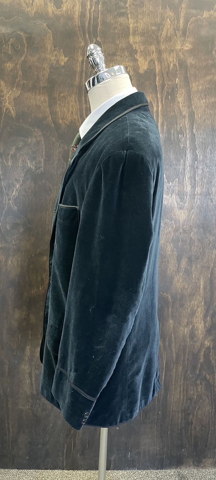 RRL Ralph Lauren × Vintage Ticket Pocket Velvet Smoking Jacket Size 44R - 3 Thumbnail