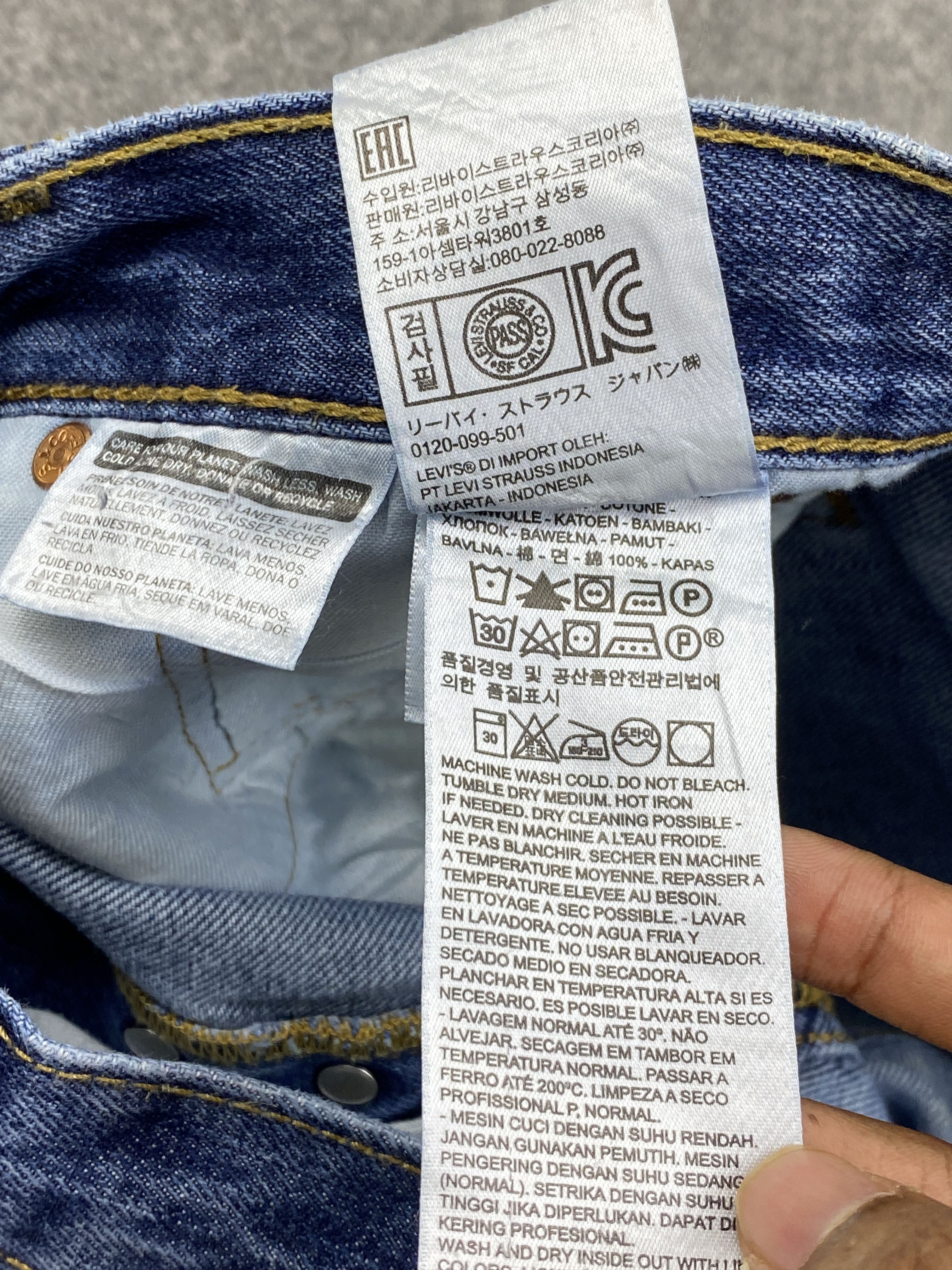 Levi's Blue Denim Vintage Levi's 501 Jeans DP2838 Size US 32 / EU 48 - 17 Thumbnail