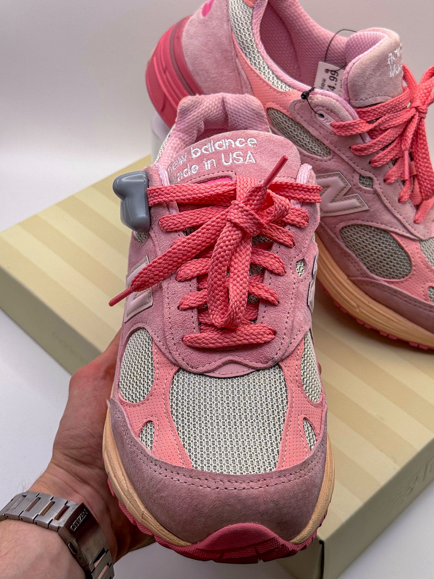 Joe Freshgoods × New Balance New Balance 993 x Joe Freshgoods Performance Art Powder Pink Size US 10 / EU 43 - 4 Thumbnail