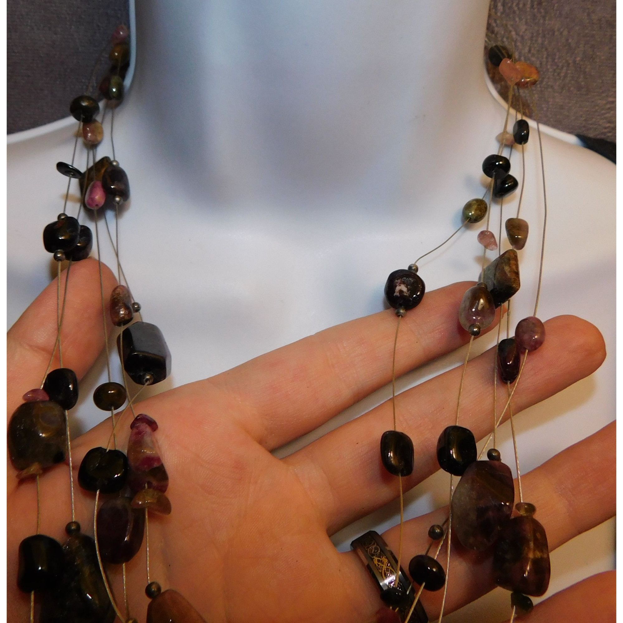 Coldwater Creek Coldwater Creek Tumbled Gem Stone Necklace Size ONE SIZE - 4 Thumbnail