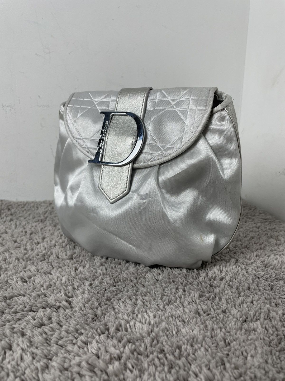 Christian Dior Monsieur Dior Parfums wallets bag mini vintage clutch silver cosmetic Size ONE SIZE - 2 Thumbnail