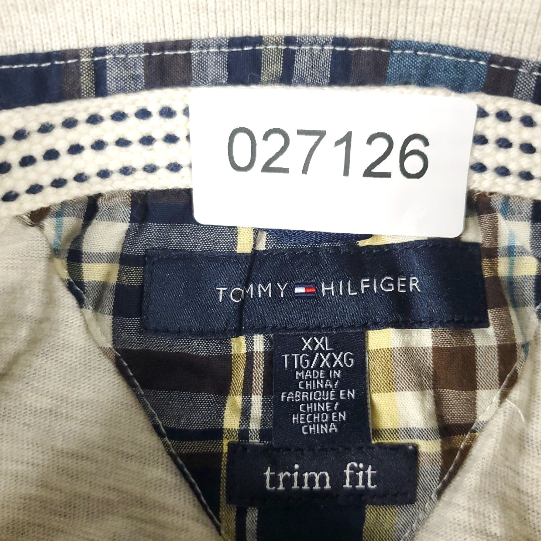 Tommy Hilfiger Tommy Hilfiger Polo Shirt 2XL Beige Long Sleeve Casual Mens Size US XXL / EU 58 / 5 - 8 Thumbnail