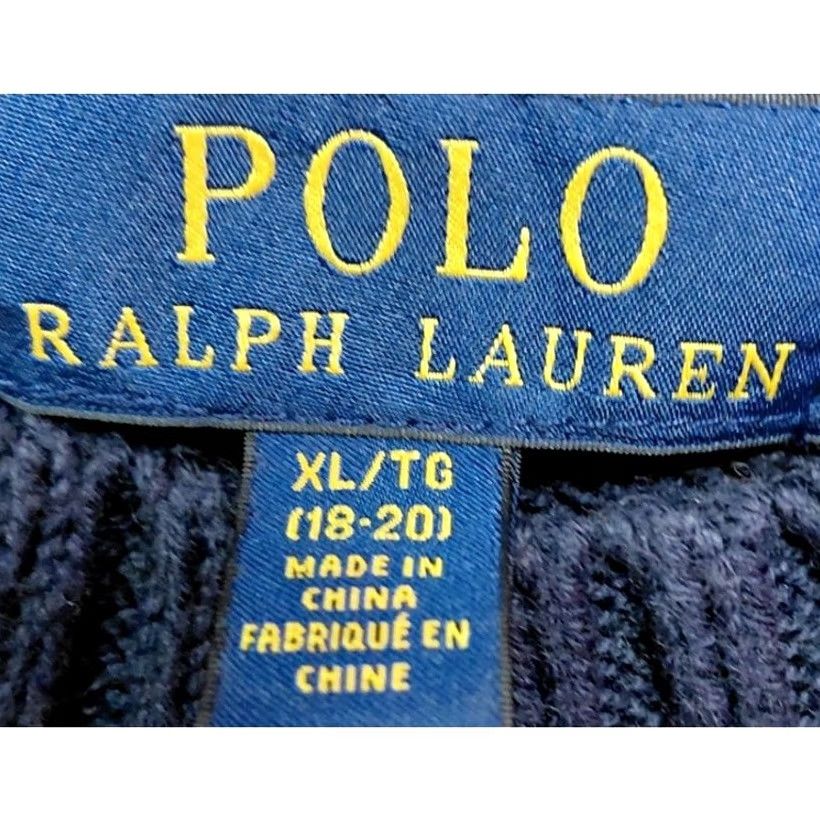 Polo Ralph Lauren Polo Ralph Lauren Reindeer Knit Sweater Blue Graphic Print Cotton,Wool Size XL Mens Pullover Crew NYLON? Size US XL / EU 56 / 4 - 3 Thumbnail