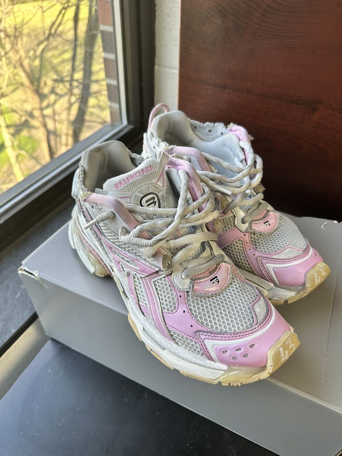 image of Pink Balenciaga Runner Size 43 (10-10.5) Shoes, Men's