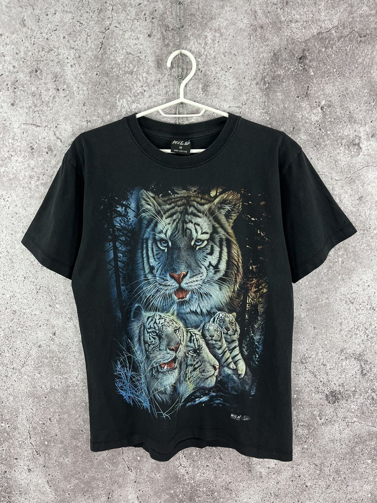 Vintage Vintage Wild Animal Tee Big Double Logo Tiger Size M Size US M / EU 48-50 / 2 - 1 Thumbnail