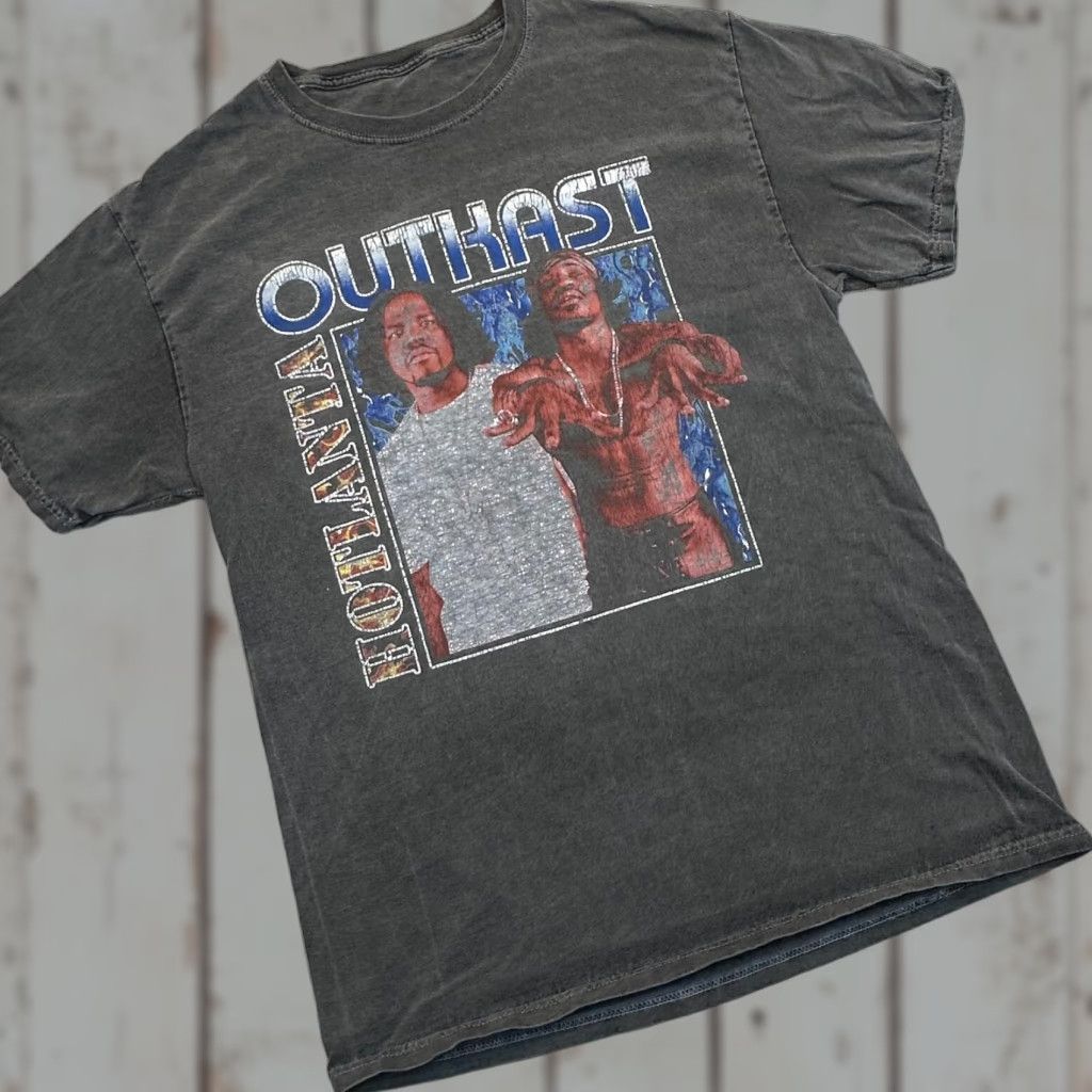 Vintage Outkast Tour Band Stankonia Hip Hop Tee - Black Cotton T-Shirt Mens Medium Size US M / EU 48-50 / 2 - 1 Thumbnail