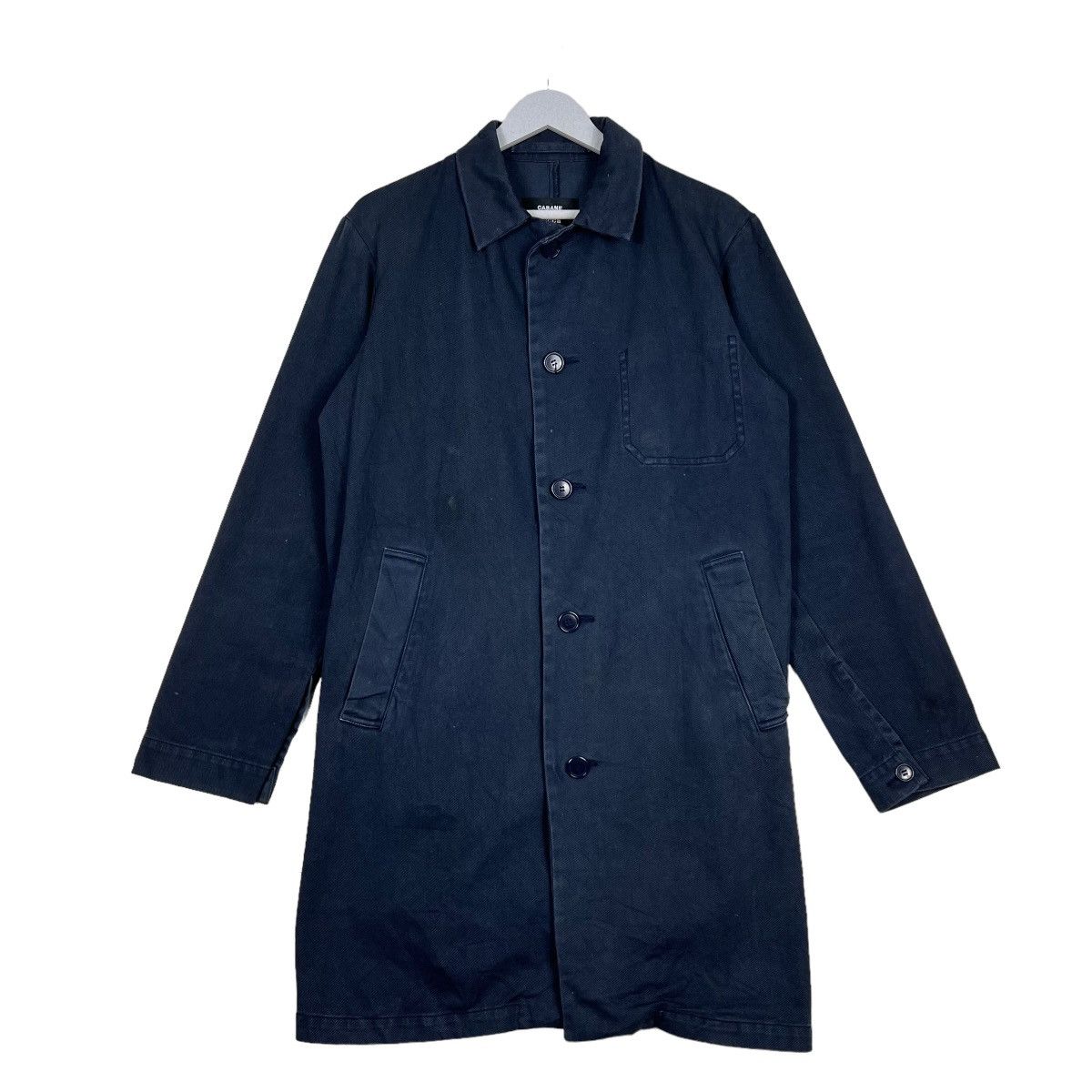 CABANE de ZUCCa 🔥 ZUCCA ISSEY MIYAKE INDIGO LONG JACKET Size US S / EU 44-46 / 1 - 1 Thumbnail
