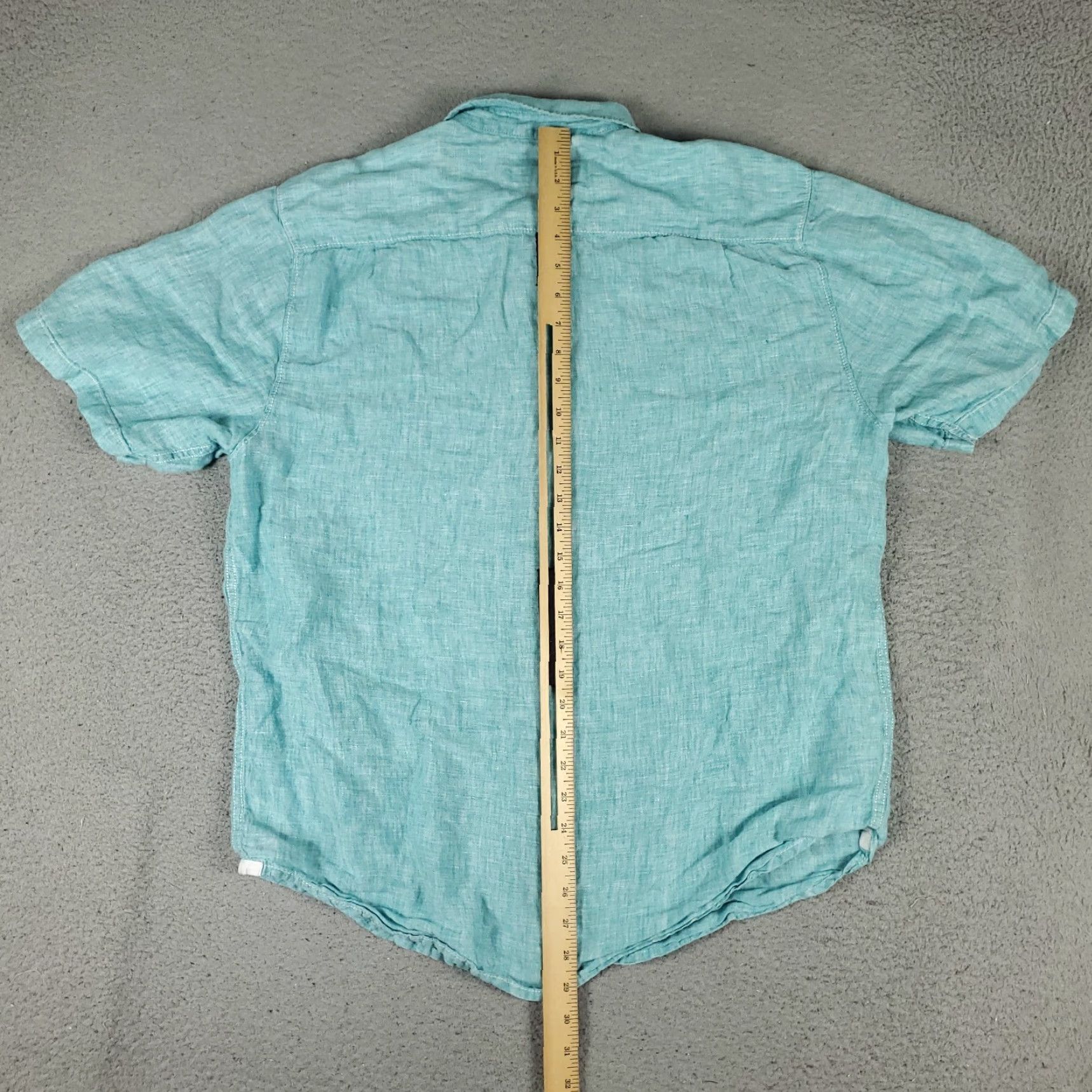 Tommy Bahama VINTAGE Tommy Bahama Men's Short Sleeve Linen Shirt Blue Hawaiian Casual Beach Summer 90s Mens Size US L / EU 52-54 / 3 - 3 Thumbnail