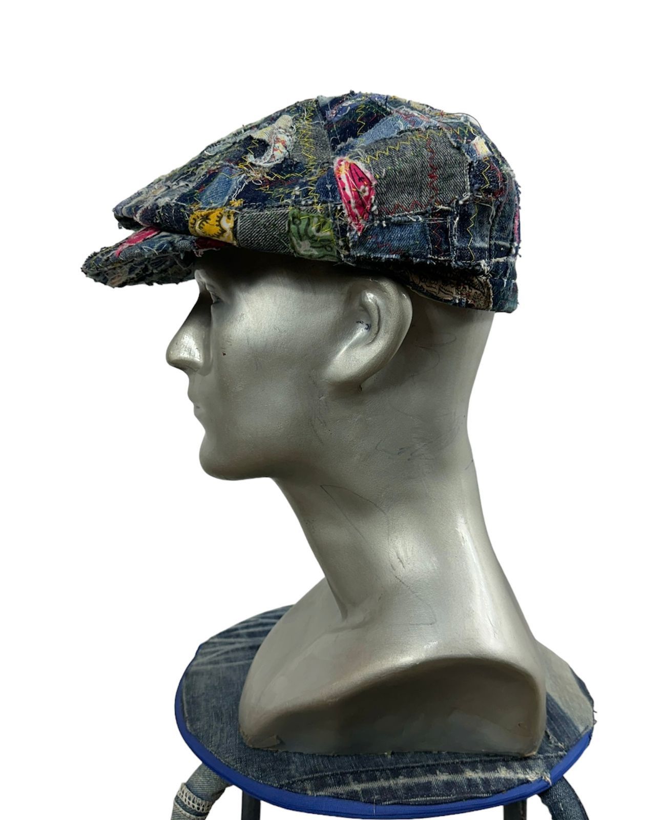 Other Custom Made Paisley denim Patchwork Newsboy Hats Size ONE SIZE - 1 Thumbnail