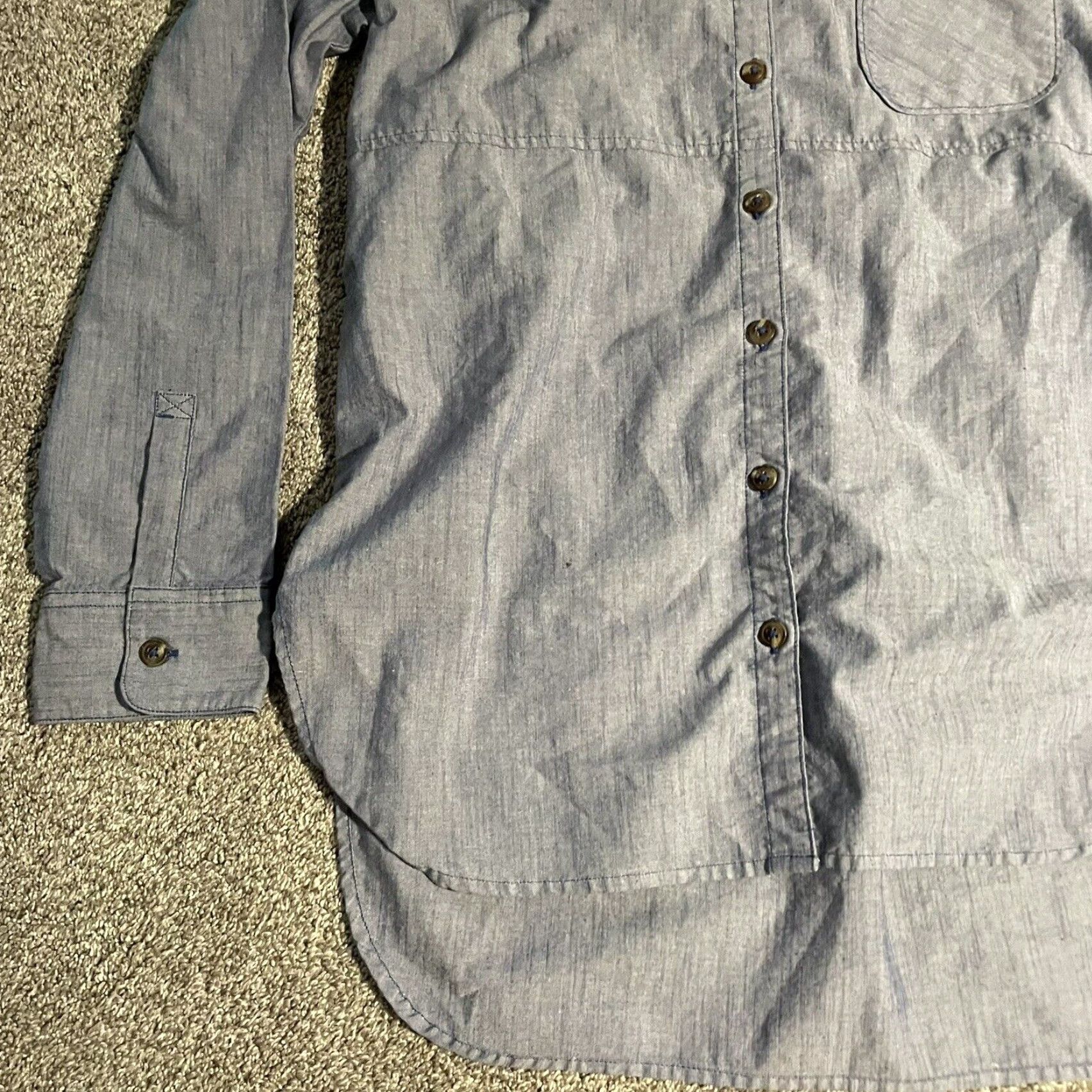 The North Face THE NORTH FACE Gray Long Sleeve Button-Up Shirt Womens Regular Size M Size M / US 6-8 / IT 42-44 - 3 Thumbnail
