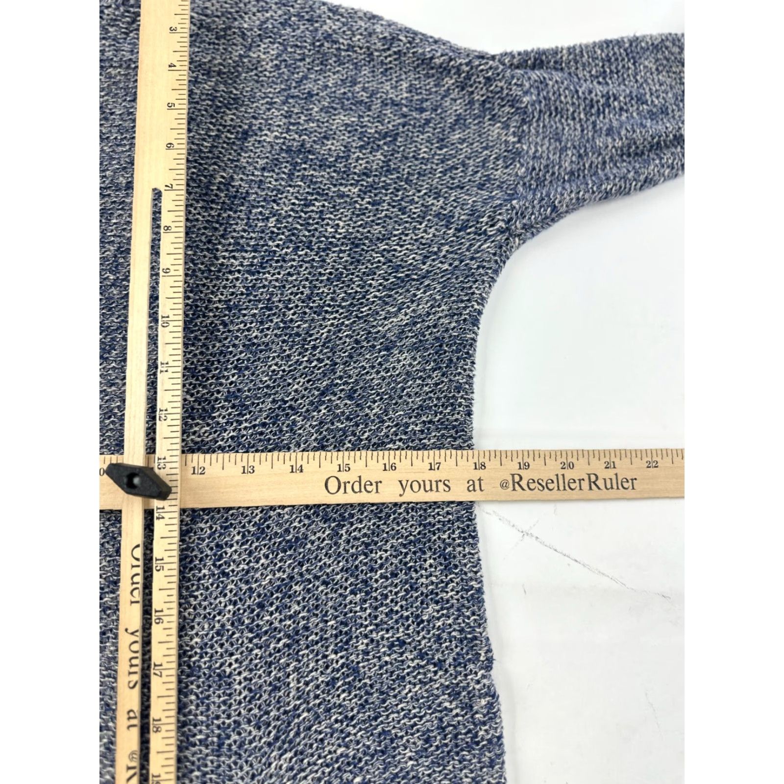 Arrow Sparrow Cardigan Womens Small Blue Heather Open Front Casual Sweater with Pockets Size S / US 4 / IT 40 - 8 Thumbnail