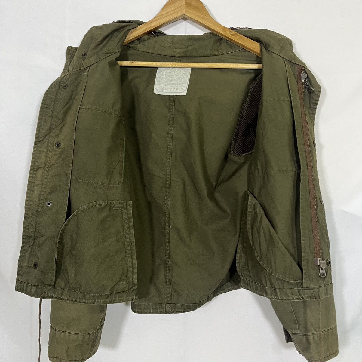 Japanese Brand VTG SHUCA ARMY MILITARY STYLE CROP JACKET Size S / US 4 / IT 40 - 5 Thumbnail