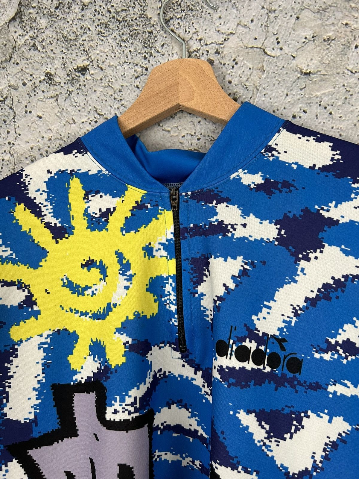Diadora Vintage Diadora Cycling Italy Tour De France Rare Sport Size US XL / EU 56 / 4 - 4 Thumbnail