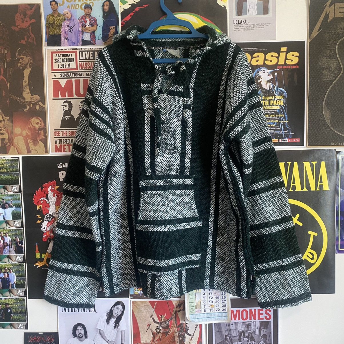 Vintage Vintage Japanese Made Knitwear Hoodie Size US L / EU 52-54 / 3 - 1 Thumbnail