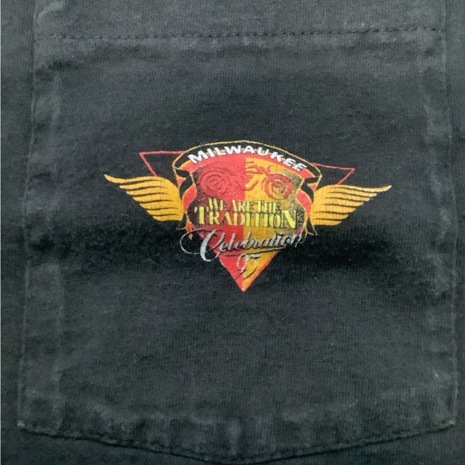 Harley Davidson Vtg Harley-Davidson Milwaukee Celebration 95 Size US XL / EU 56 / 4 - 3 Thumbnail