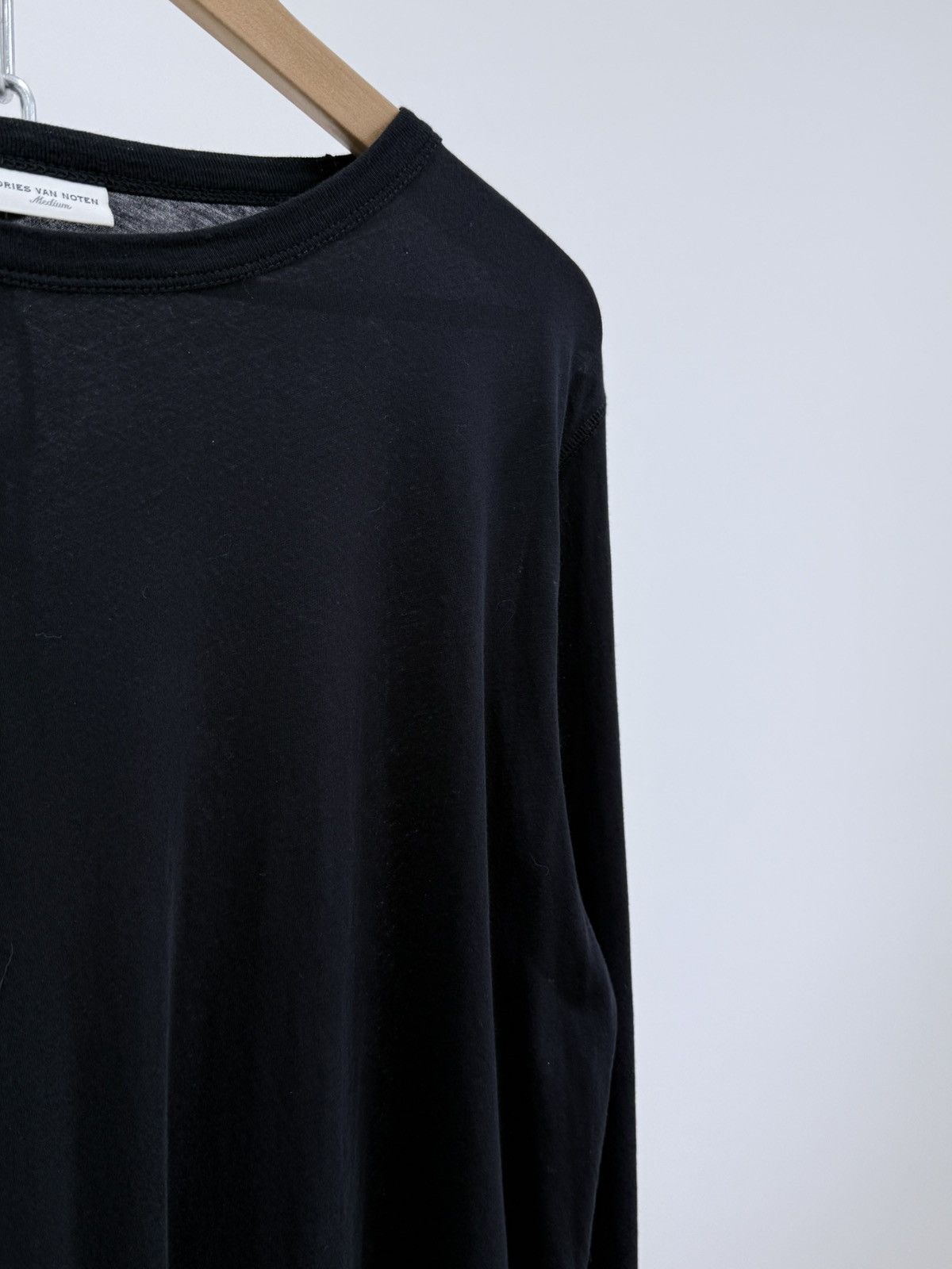 Dries Van Noten Dries Van Noten Black Long Sleeve T-Shirt Size US M / EU 48-50 / 2 - 4 Thumbnail