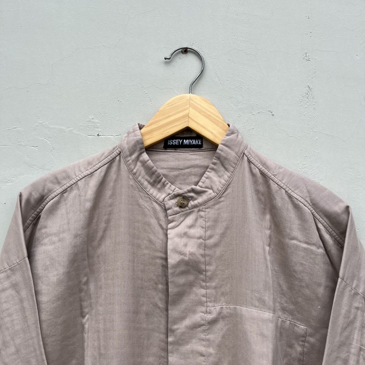 Issey Miyake Vintage Issey Miyake Mandarin Collar Shirts Size US L / EU 52-54 / 3 - 2 Thumbnail