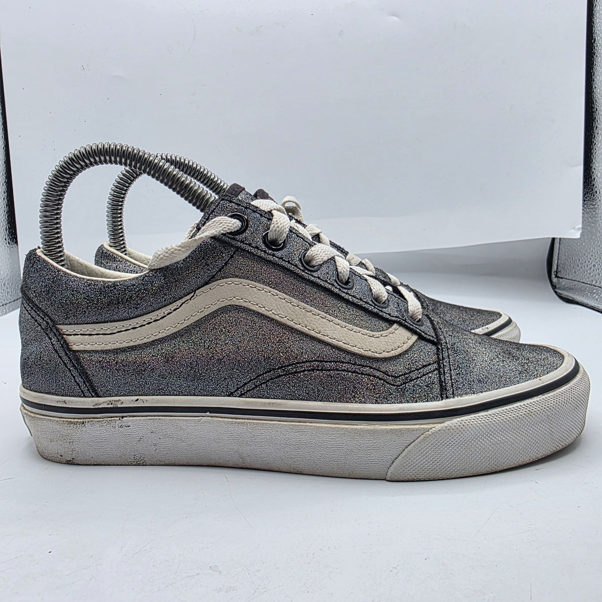 Vans Vans Old Skool Prism Womens Size 6.5 Silver Glitter Casual S Size US 6.5 / IT 36.5 - 12 Thumbnail