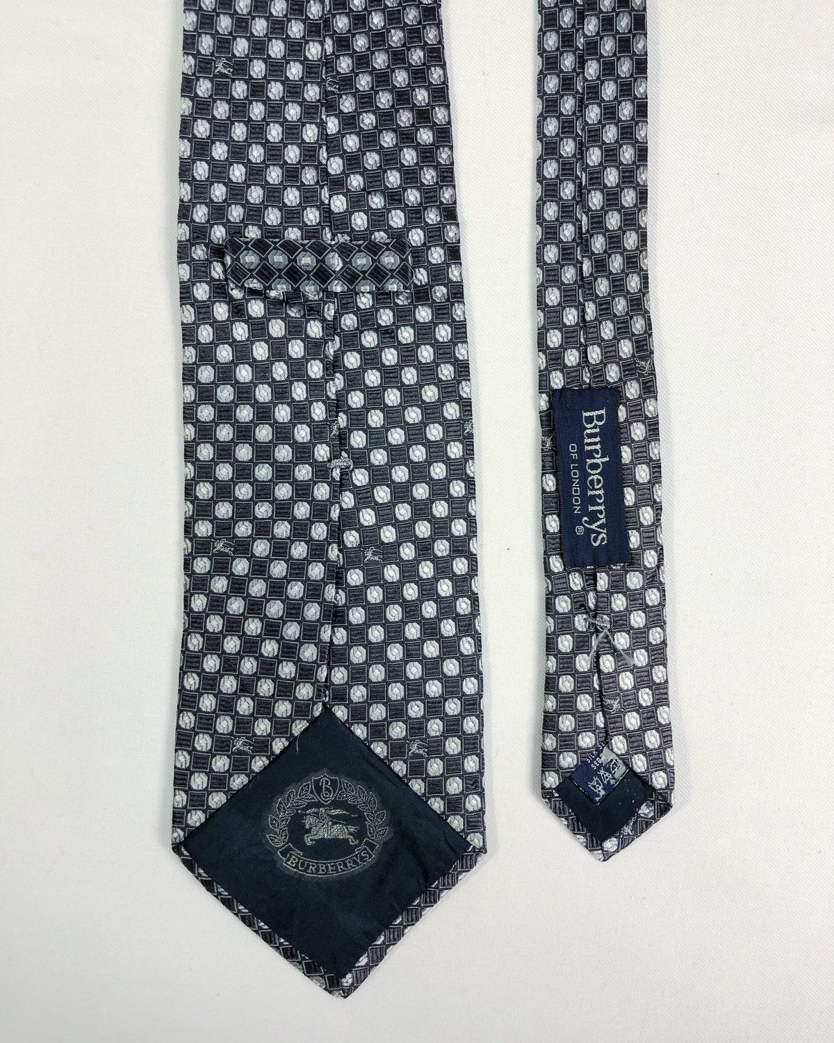 Burberry Prorsum Rare Vintage Burberrys Monogram Silk Tie Made in Italy Size ONE SIZE - 5 Thumbnail