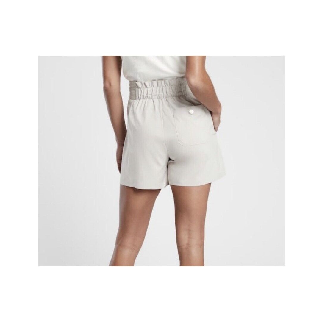 Athleta NWT ATHLETA Grey Abalone Stretch Belted Skyline Short 18 $59 Size 40" / US 18 - 2 Thumbnail