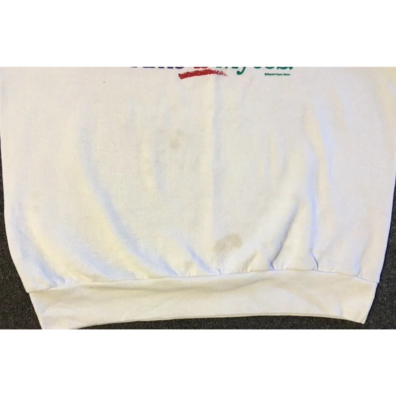Vintage VINTAGE 90s Grandpa Hoodie M White Distressed Sweatshirt Im Retired Faded Joke Dad Grunge 80s 90s Size US M / EU 48-50 / 2 - 4 Thumbnail
