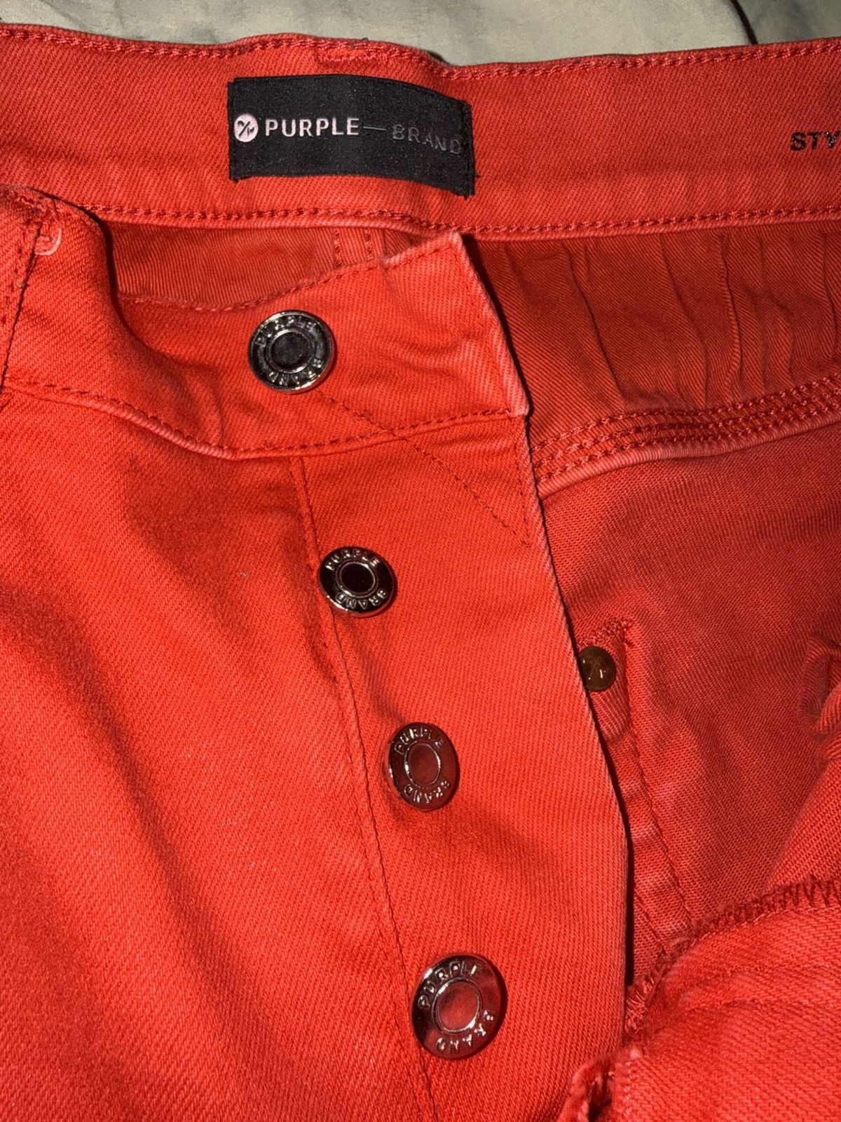 Purple Brand Size 31 Red & ripped purple jeans Size US 31 - 6 Thumbnail