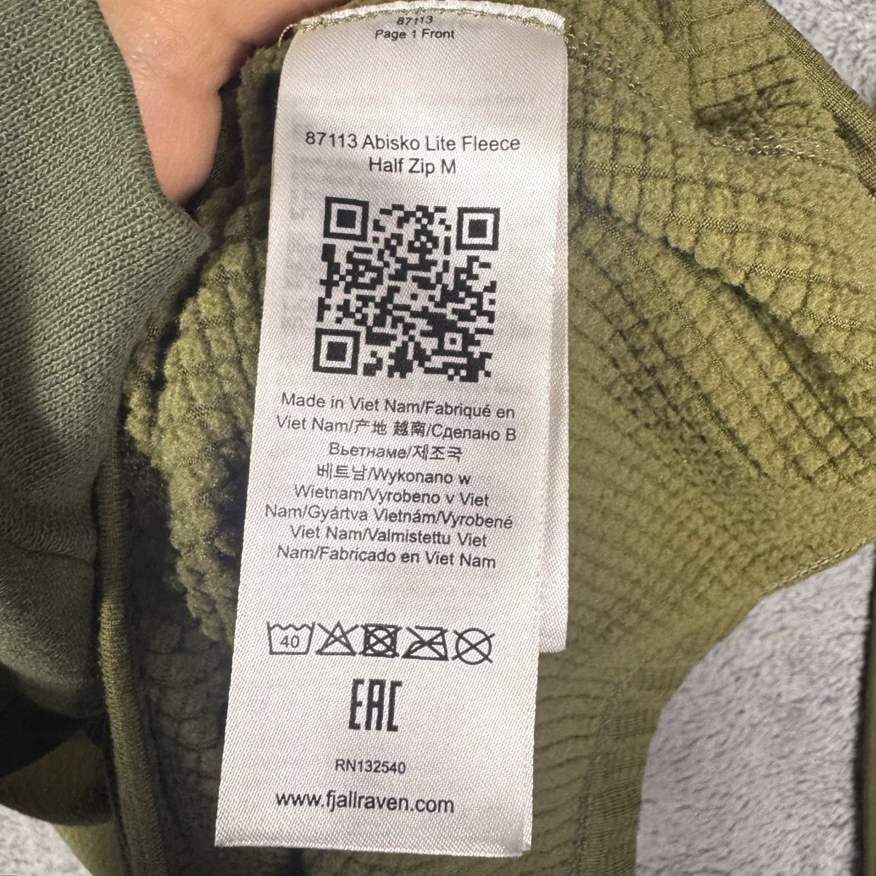 Vintage Fjällräven Jacket Men S Abisko Lite Fleece Grid Pullover Gorpcore Green 1/2 Zip Jacket Size US S / EU 44-46 / 1 - 4 Thumbnail