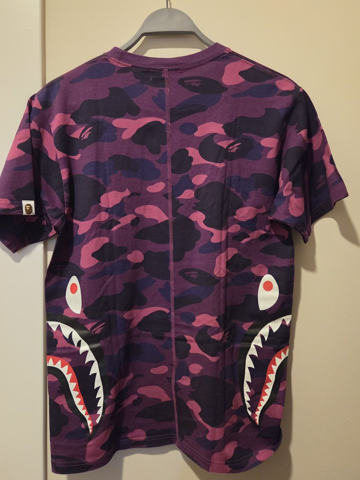Bape BAPE Shark Camo T Shirt Purple Pink Size M Ape Head Size US M / EU 48-50 / 2 - 2 Thumbnail