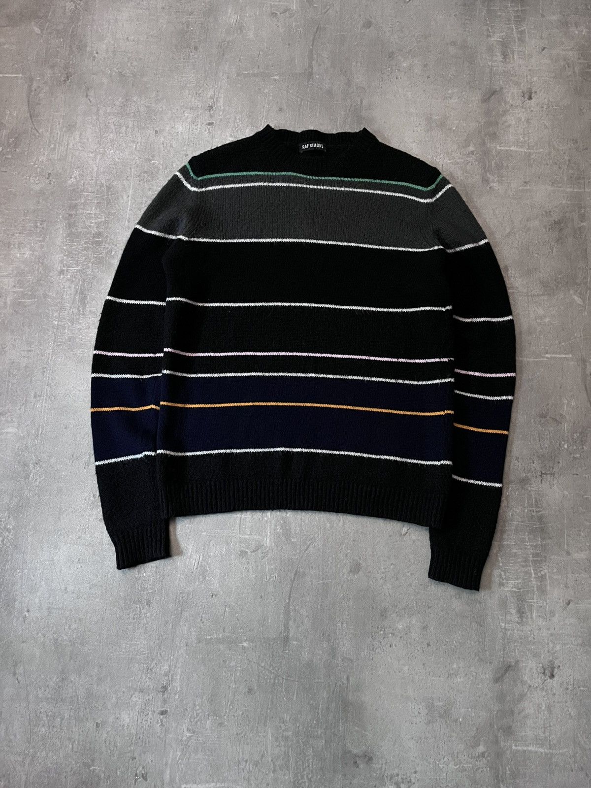 Raf Simons Raf Simons A/W 2013 Striped mohair blend sweater Size US L / EU 52-54 / 3 - 1 Thumbnail