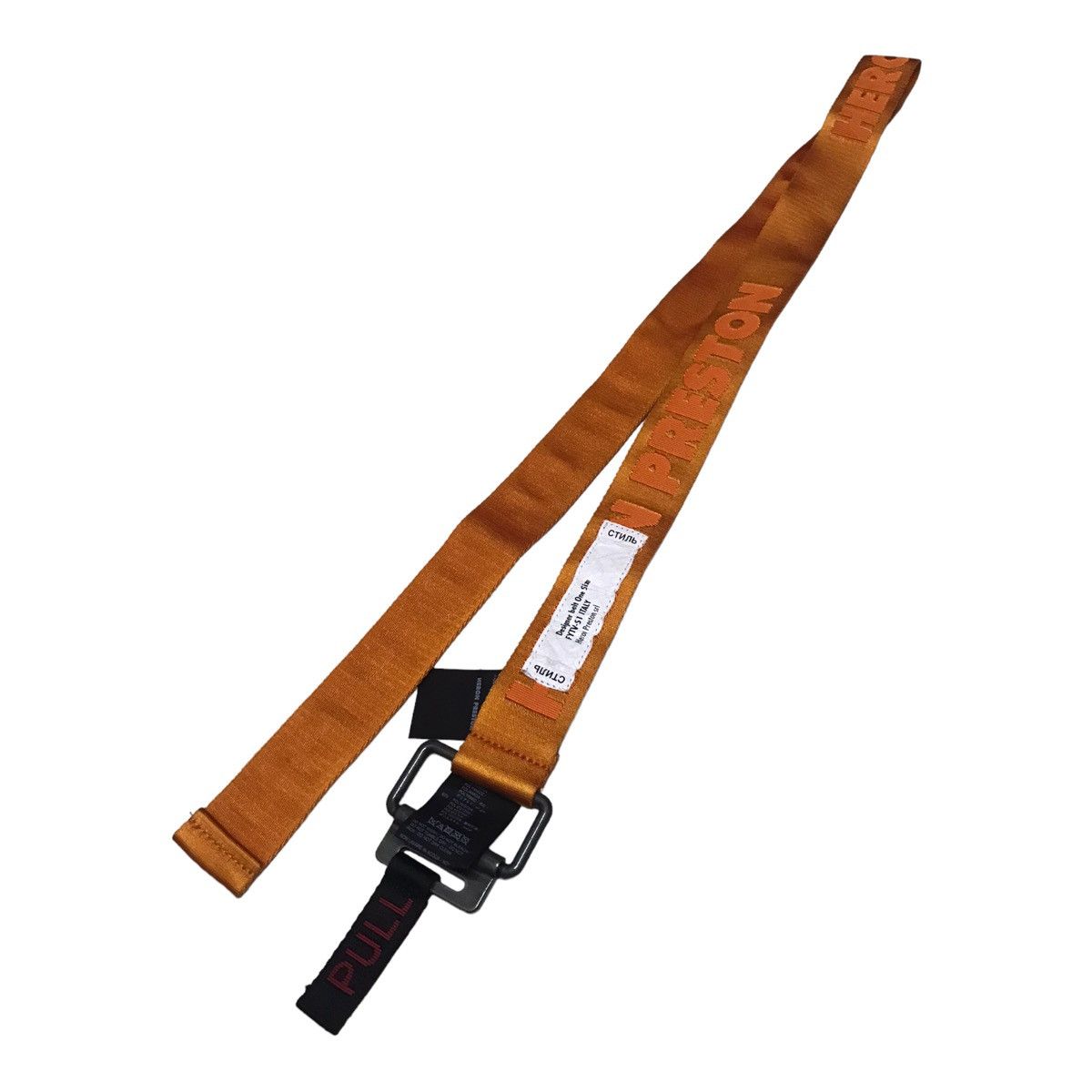 Heron Preston Hero Preston Logo Tape Canvas Belt Size ONE SIZE - 1 Thumbnail