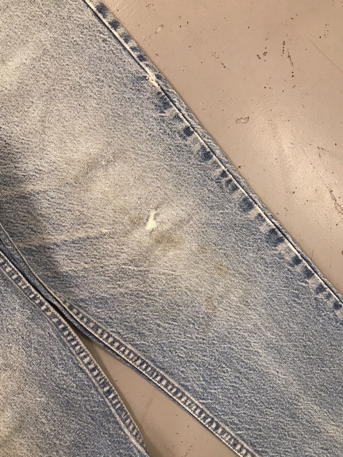 Carhartt 90s Vintage Carhartt B18 PRW distressed repaired denim Size US 34 / EU 50 - 8 Thumbnail