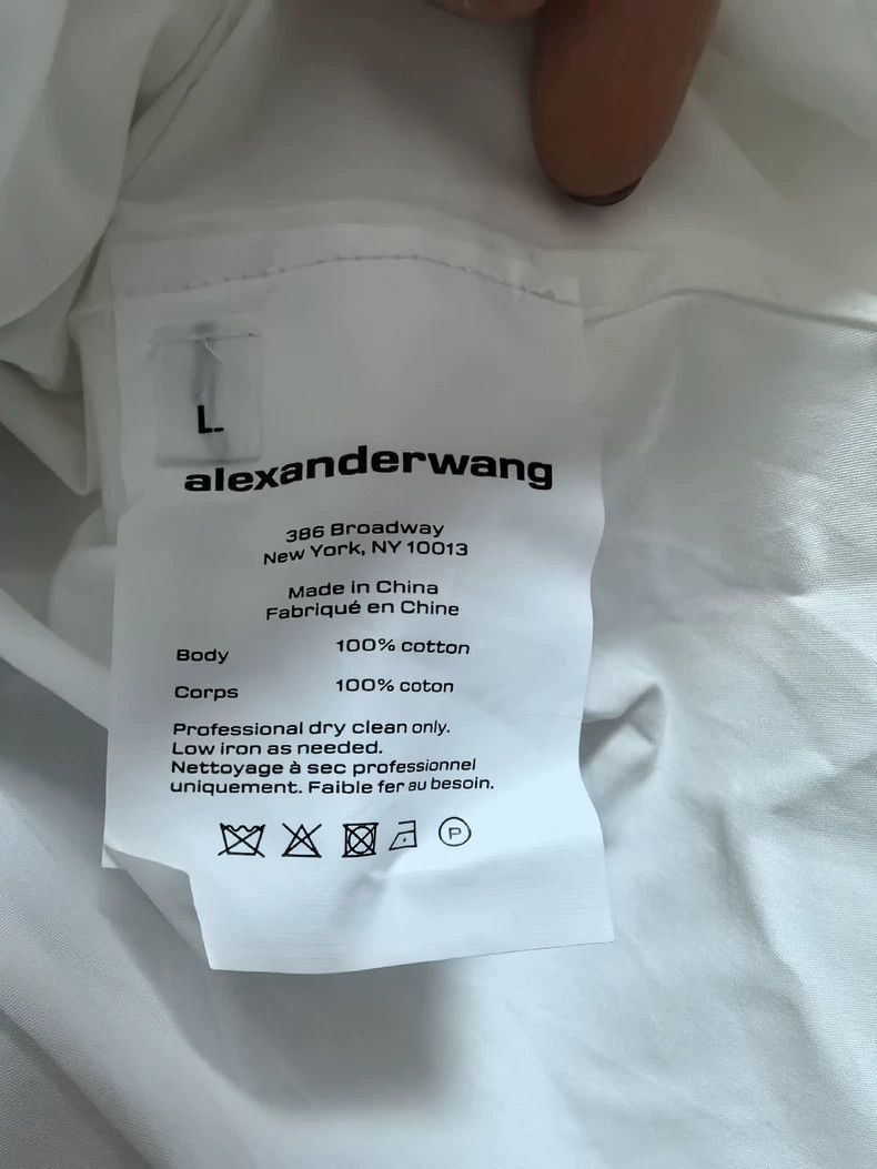 Alexander Wang Alexander Wang Women's Off-shoulder Cotton Shirt- Size L / US 10 / IT 46 - 5 Thumbnail
