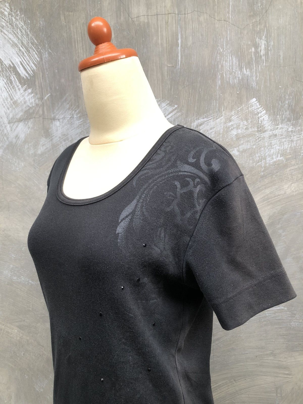 5351 POUR LES HOMMES × Japanese Brand × Le Grande Bleu (L.G.B.) 5351 Pour Les Hommes Fading Tshirt Size S / US 4 / IT 40 - 4 Thumbnail