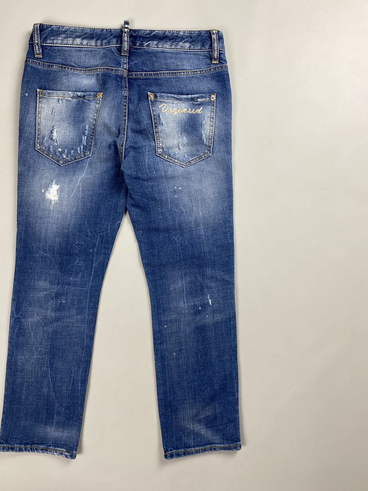 Designer × Dsquared2 Dsquared ladies distressed denim cropped jeans size 38 Size 26" / US 2 / IT 38 - 18 Thumbnail