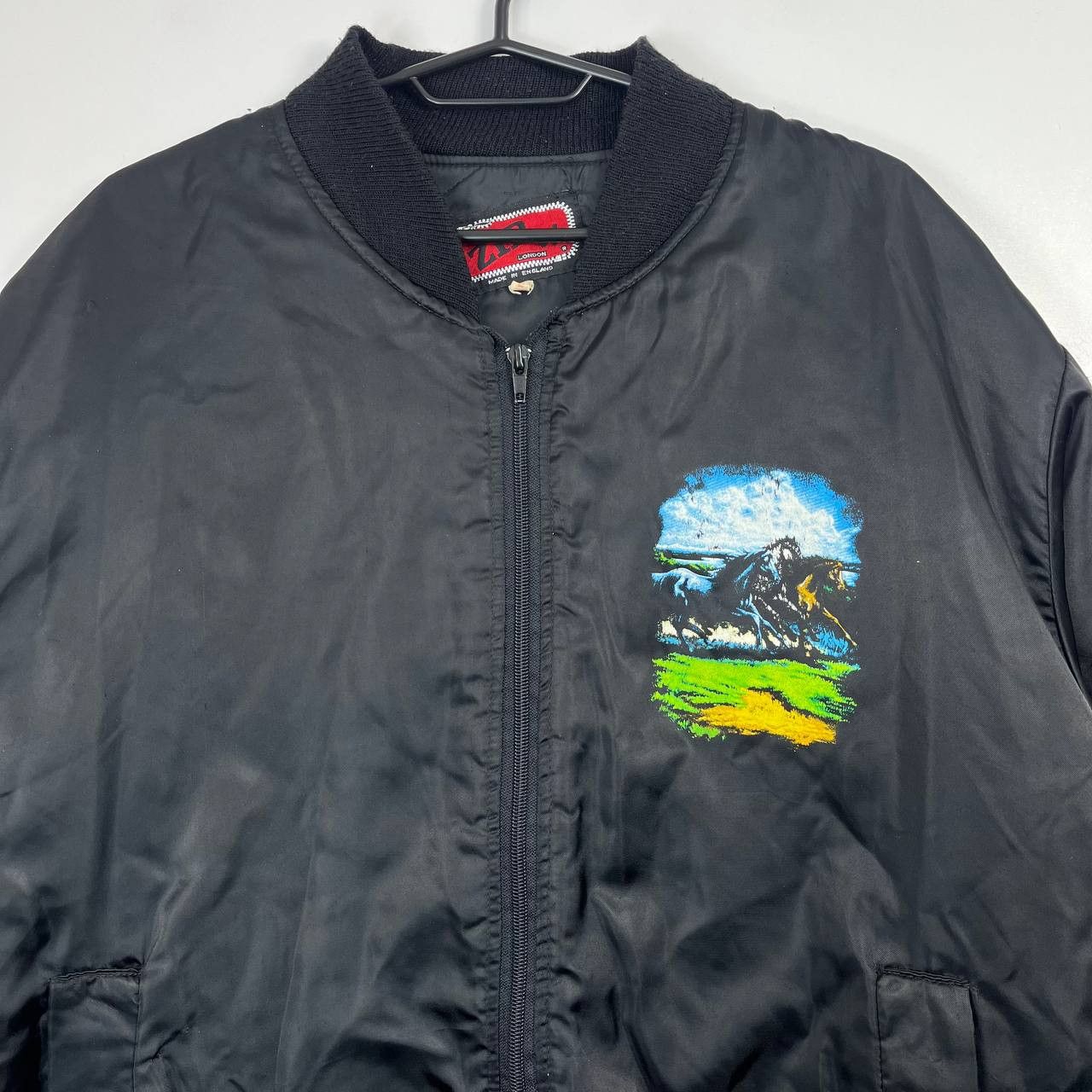 Other Vintage Zip It London Bomber Jacket Horse Graphic Size L Size US L / EU 52-54 / 3 - 2 Thumbnail