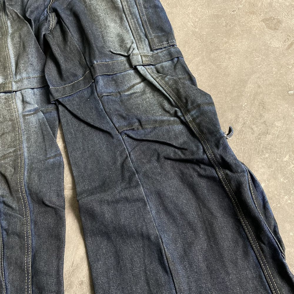 Japanese Brand Custom Dirty Cargo Denim Size US 29 - 8 Thumbnail