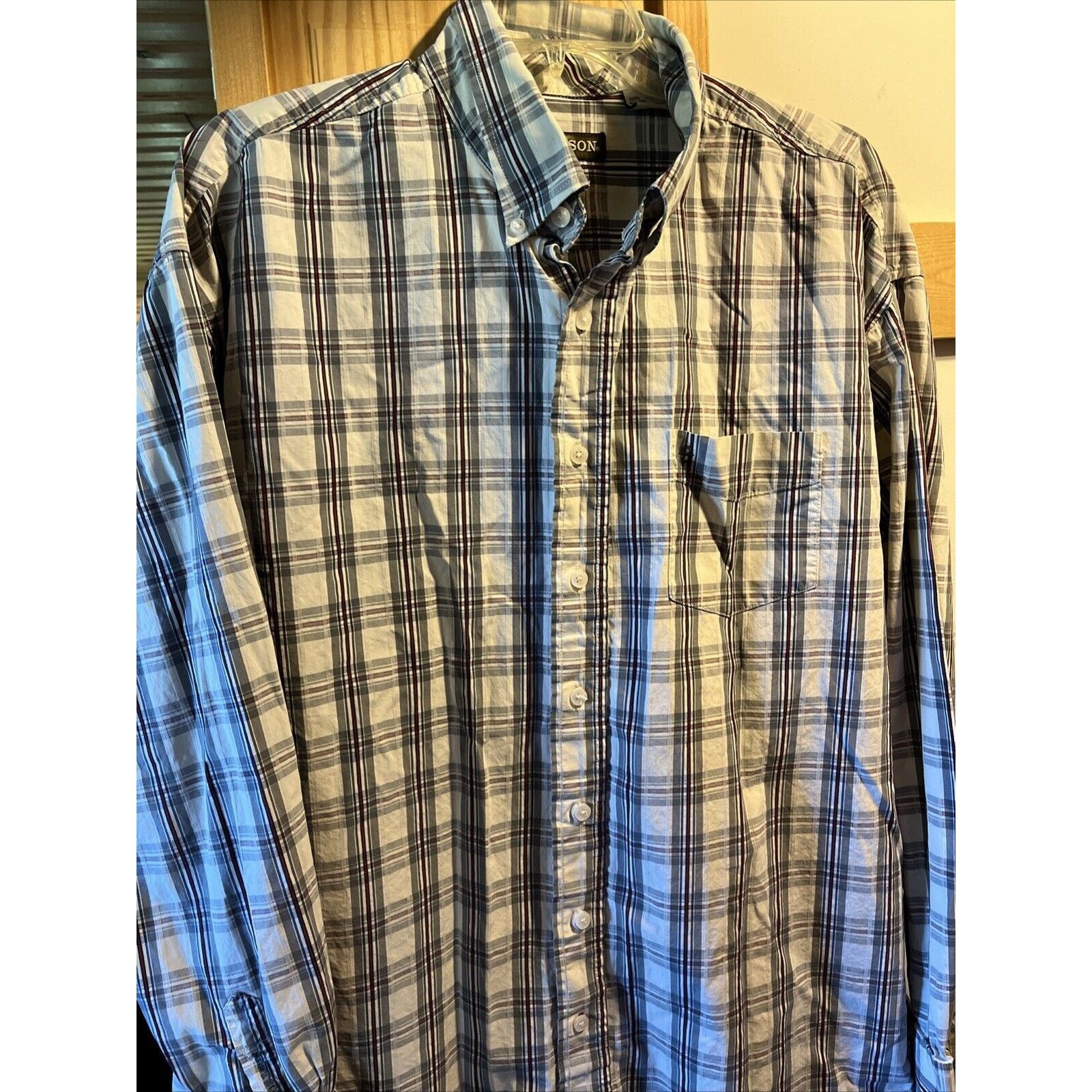 Stetson Stetson VTG Men’s XXL White Plaid Long Sleeve Shirt Western Size US XXL / EU 58 / 5 - 7 Thumbnail